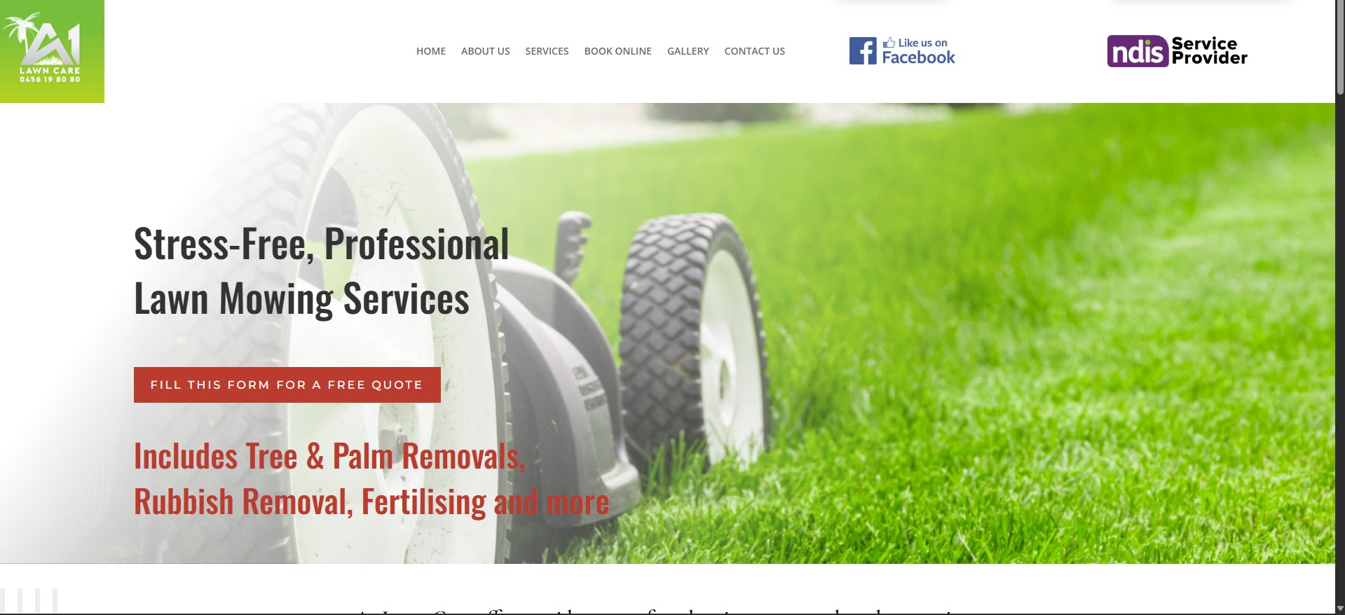 Typical outdated contractor website from the early 2000s